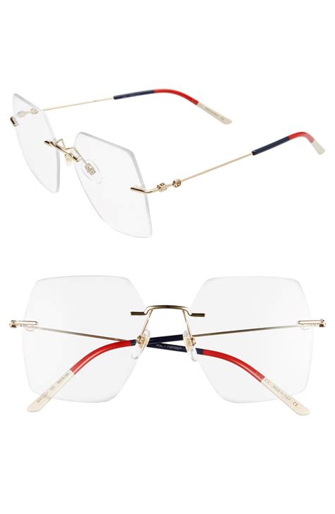 gucci rimless frames|gucci optical frames women.